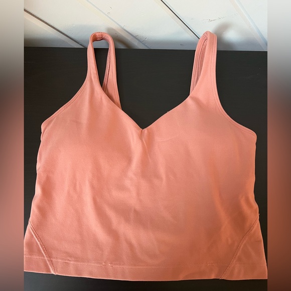 EUC-Lululemon Align Cropped Tank Top Women’s Size 4 Dusty Rose - Picture 2 of 4